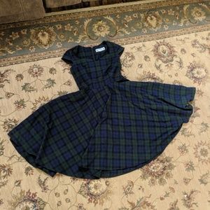 Hell Bunny Vixen boackwatch tartan dress size L